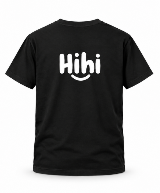Tričko „Hihi“ unisex – žlté / čierne – Obrázok 11