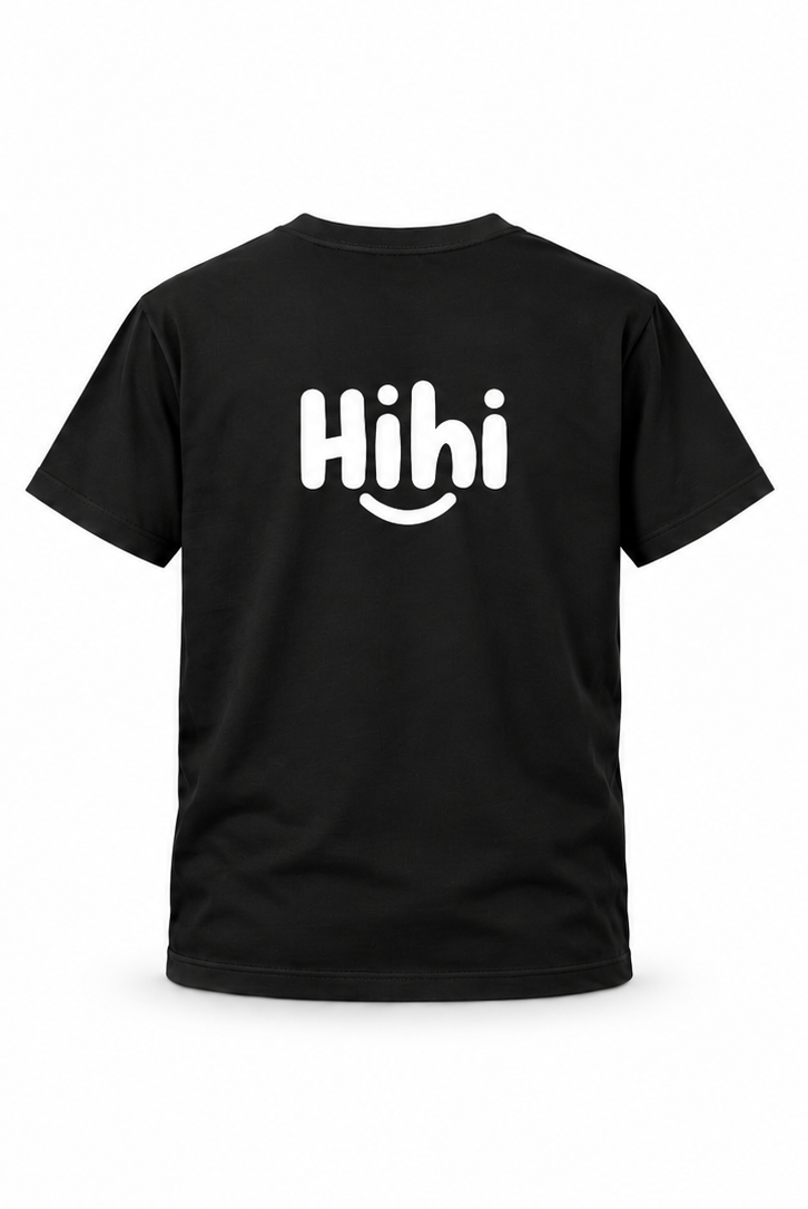 Tričko „Hihi“ unisex – žlté / čierne – Obrázok 11