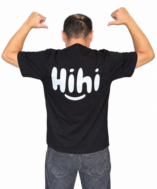 Alternative view of Tričko „Hihi“ unisex – žlté / čierne